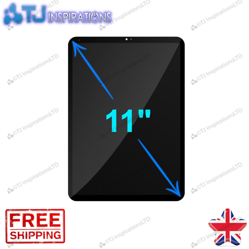 11" TOUCH SCREEN ASSEMBLY BLACK APPLE IPAD PRO 11 MODEL A1934 (2018)